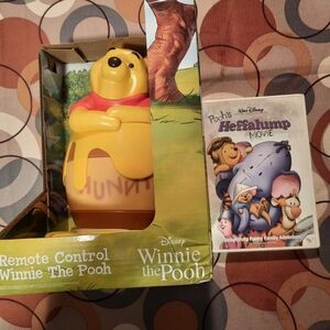 Disney Winnie The Pooh Remote Control Figure Plus Dvd Movie